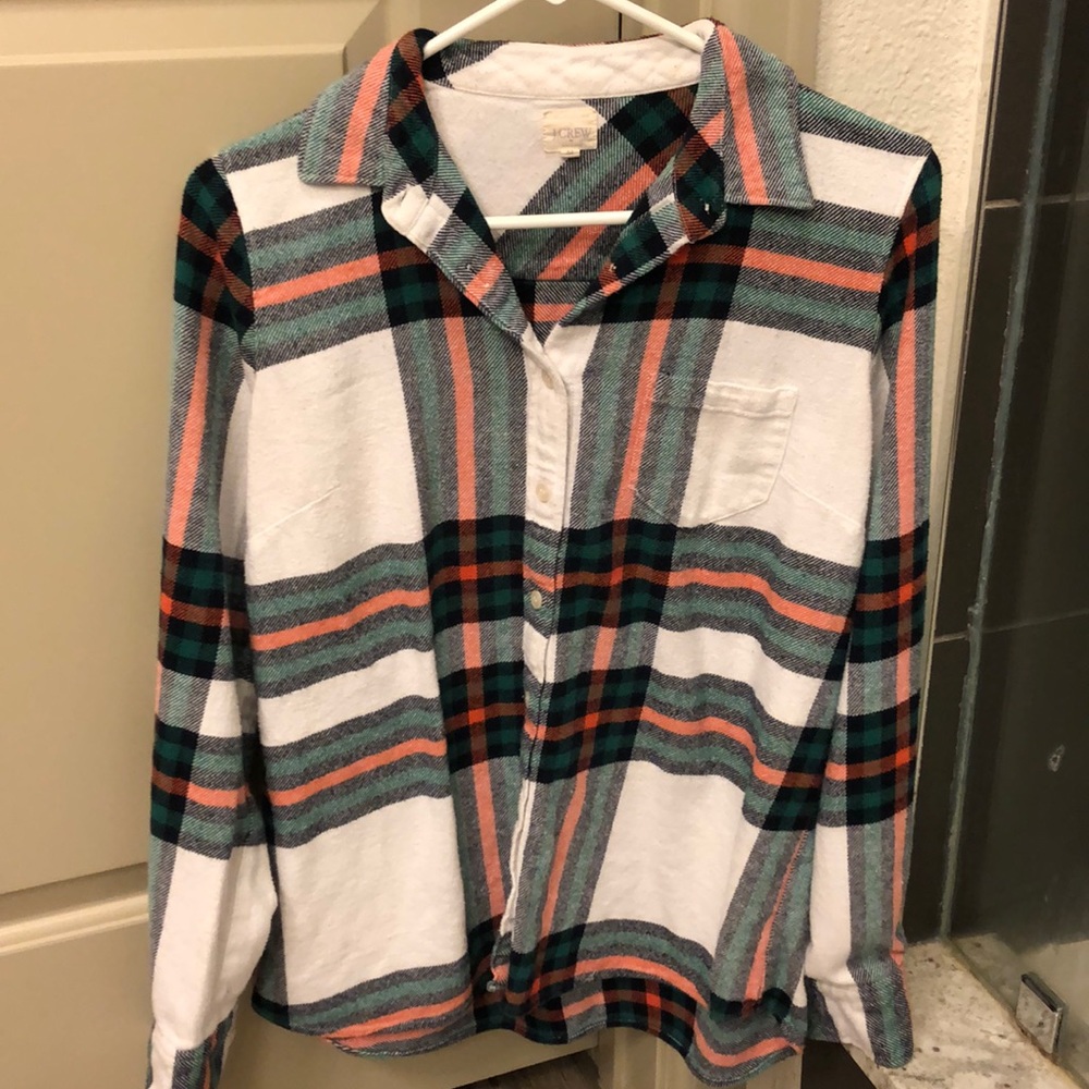 jcrew flannel.  Size medium.